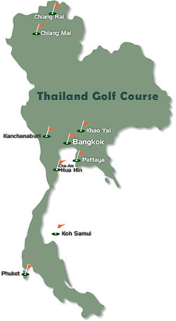 thailand golf map